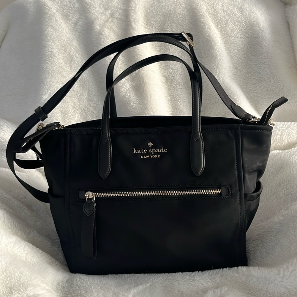 Kate Spade Medium Black Nylon Satchel